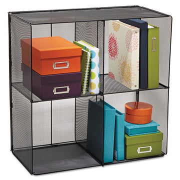 Safco® Onyx Mesh Cube, 28.5w X 14.5d X 28.5h, Black freeshipping - TVN Wholesale